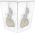 Marye-Kelley WB2487 - Block Island Nautical Chart Wastepaper Basket
