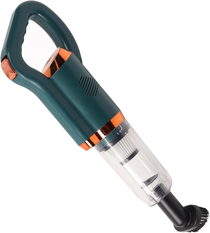 Pwshymi Cordless Vacuum Cleaner Handheld Stick Vacuum Cleaner with 8500PA Strong Suction for Hard Floor Carpet Pet Hair (Green)
