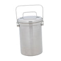 Small Trash Can Stainless Steel Wastebasket with Lid 3L Portable Tabletop Mini Waste Basket with Handle for Household Bedroom