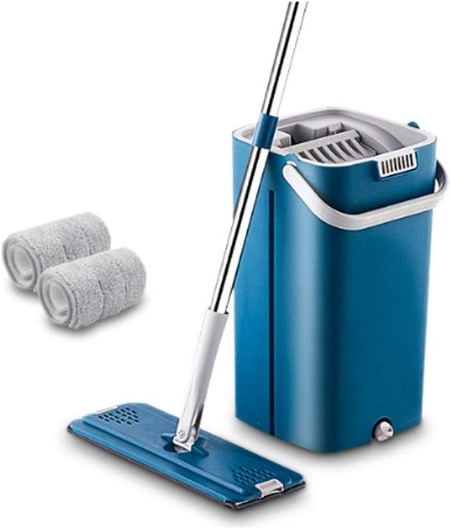 2020 Latest Mop Set Hands Free Wash Cleaning Tools Floor Cleaner Microfiber Mops with Bucket Kitchen Clean Flat Squeeze