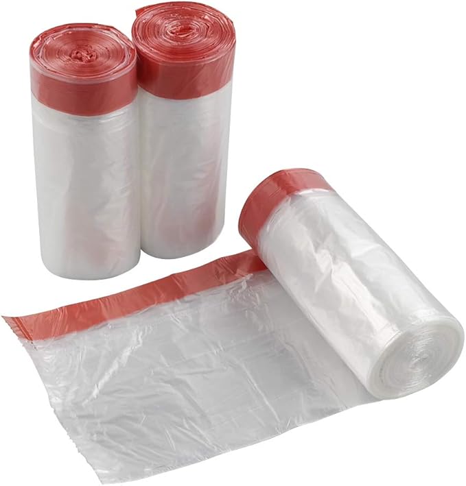 10 Gallon Garbage Bags Drawstring Clear Kitchen Trash Bags 108 Counts
