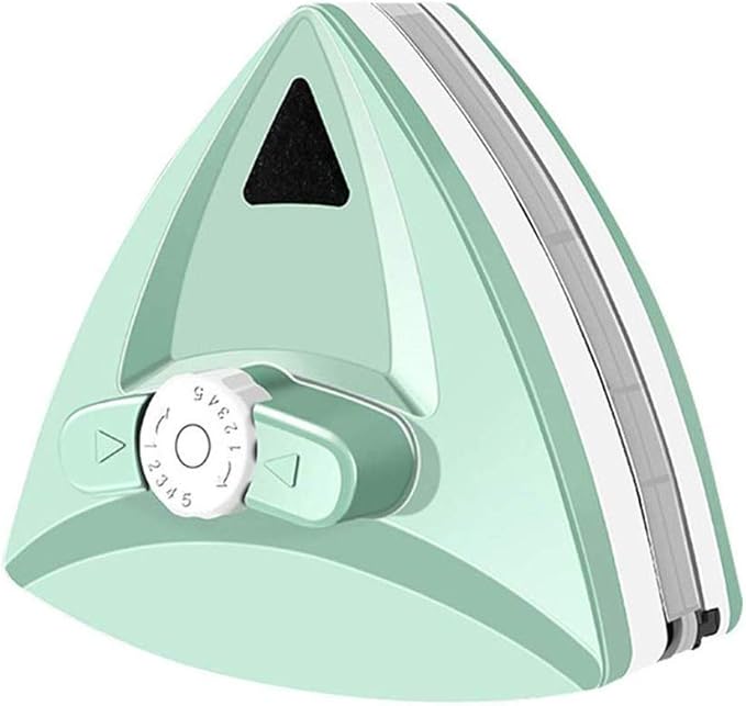 Home Triangle Double Side Magnetic Window Cleaner Light Green Glass WipeHome Double Side Magnetic Window Cleaner