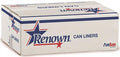 RENOWN GIDDS-REN15610-CA 56-Gallon Institutional Trash Can Liner Black 43X48 In. 22 Mic 25 Per Roll 6 Rolls Per Case - REN15610-CA