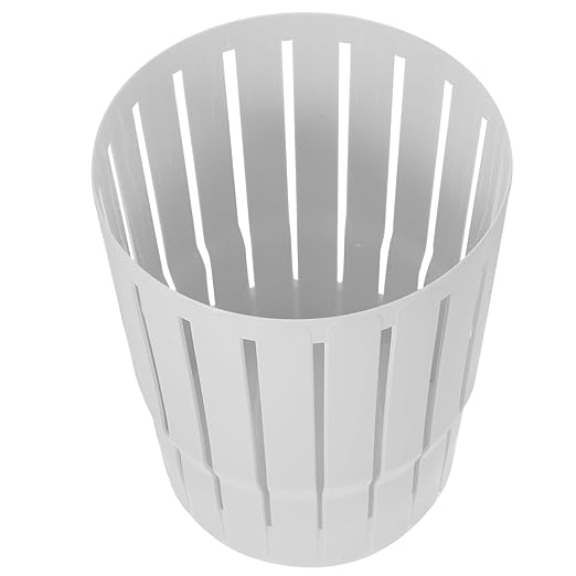 Homoyoyo Hollow Trash Can Thick Household Wastebasket for Office Bathroom Living Room Decorative and Functional Waste Bucket for Home Use