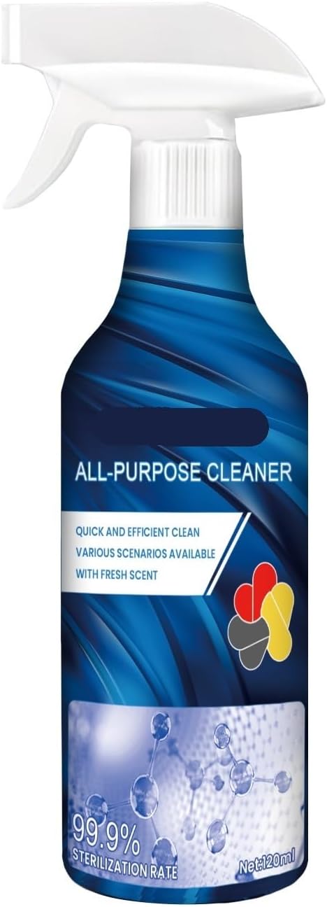 Multi-Purpose Cleaner: Kitchen &amp Bathroom Degreaser Stain Remover Odor Eliminator With Lemon Scent(2PCS)