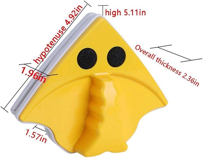 Home Side Magnetic Window Cleaner Strong Both Glass Surface Cleaning Brush Wiper Tools with Ergonomic Handle Design for High