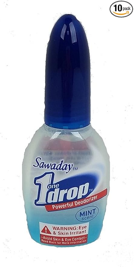 One-Drop Powerful Deodorizer Mint Scent 0.67 Ounce 10 Pack