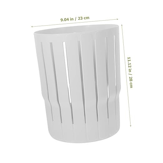 ABOOFAN Thick Hollow-Out Trash Can Small Waste Basket for Office Bathroom Kitchen Living Portable Lidless Recycle Bin Decorative Wastebasket for Home Use