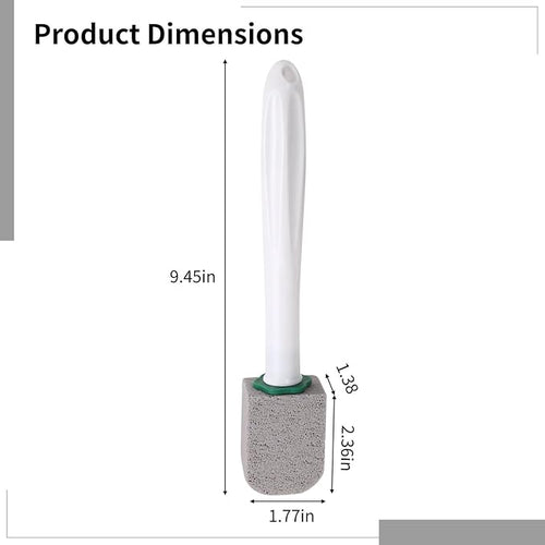 2 Handles 10 Heads Toilet Pumice Stone Cleaner Removes Hard Water Stains Rust Long Handle For Cleaning No Scratch