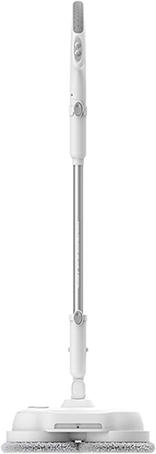 Wireless Hard Floor Mop Electric Mop with Rotating Pad 360 Degree Rotation Can Effectively Clean The Hardwood of Household Kitchen White