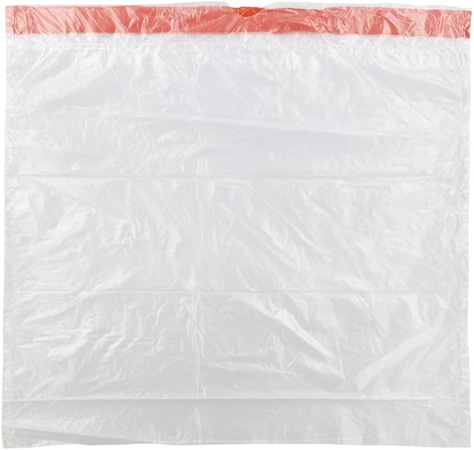 Clear Drawstring Garbage Bags Kitchen Trash Bags 4 Rolls/240 Bags (3 gallon)