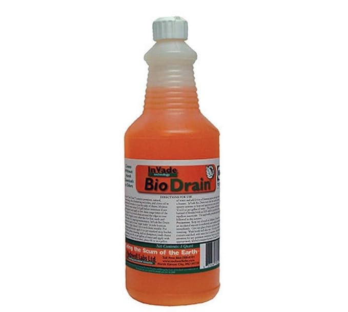 Invade Bio Drain Gel Treatment 1Qt Eliminate Odors Prevent Sugar Snake Fruit Fly Not for Sale to: California