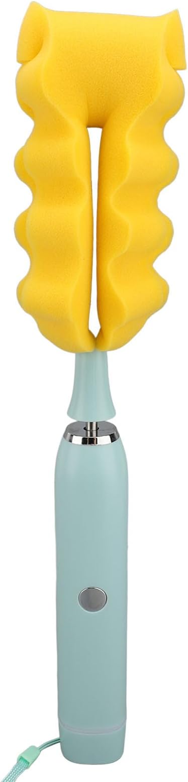 Respicefinem Electric Baby Bottle Brush Set 4 in 1 IP65 Water Rechargeable Electric Bottle Cleaner with Silicone Brushes for Home Travel
