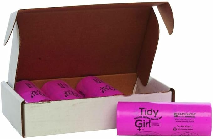 Stout by Envision Tidy Girl Feminine Hygiene Disposable Bags Box of 600 Bags