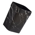 VOSAREA Marbling Wastebasket Lidless Square Trash Can for Bathroom Kitchen Bedroom Non Slip Design Elegant Marble Finish for Home Hotel Use