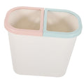 Plastic Trash Can Dual Compartment Bin for Home and Office Waste Management