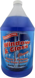 Quality Chemical Window &amp Glass Cleaner - Fortified without Ammonia for Sparkling Tinted Window and Dust Resistant Glass Surfaces - Pleasant Fragrance - Amonnia Free 128 oz (Pack of 1)