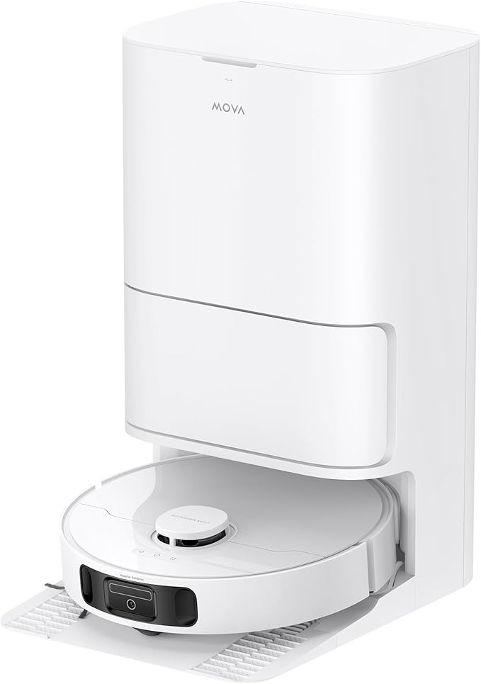Mova E40 Ultra Robot Vacuum and Mop 19000Pa Suction Extenable &amp Liftable Mop All-in-One Station Auto-Empty Auto Washing &amp Hot Air Drying 360°Obstacle Avoidance App &amp Voice Control