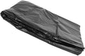 Alipis Heavy Duty Large Trash Bags 50pcs 80x100cm Black Garbage Bags for Commercial Outdoor Gardening Use Suitable for 100l Bins