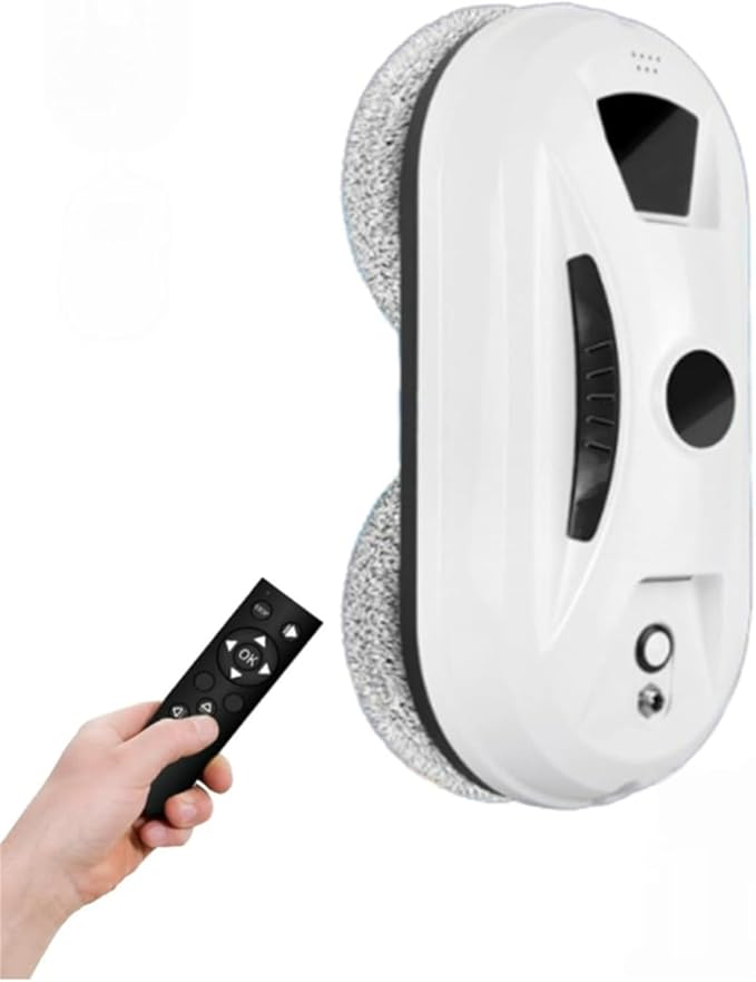 Automatic Smart Window Cleaning Robot Edge Detection Smart Spray &amp Streak-Free Shine Robot Window Cleaner Inside/Outside Anti-Drop Protection for Effortless Cleaning Remote Control