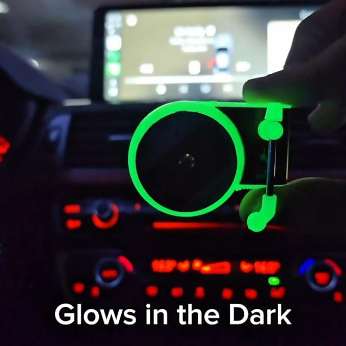 1 Piece Revyno Glow in the Dark Vinyl Record Player Car Air Freshener + 8 Album Cover Turntable Vent ClipSpinning Vinyl Record + 10 ML Essential Oil BottleMusic Lover Gift &amp Aesthetic Car Decor