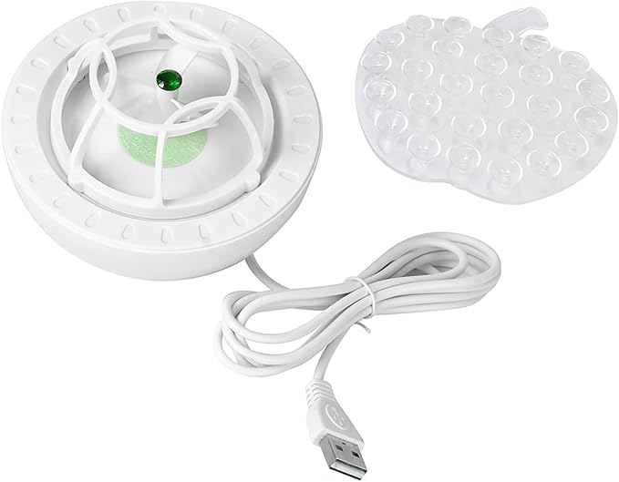 Pwshymi Ultrasonic Mini Dishwasher Cleaner for Household Kitchen USB Plugin Compact Green 4.6ft Cable (Green)