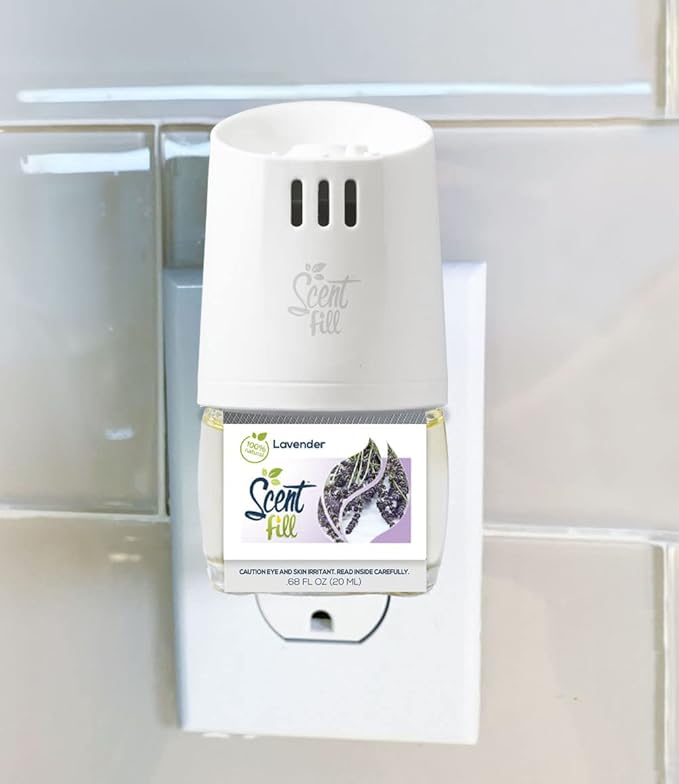 Scent Fill 100% Natural Lavender Plug in Air Freshener Scented Oil Refills 3 Refills