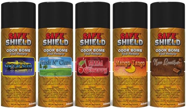 Wild Cherry Odor Bombs for Car Interiors - Automotive Odor Bomb with Sweet Fruity Fragrance - Neutralizes Unwanted Odors - 6 Ounce Can Pack of 2