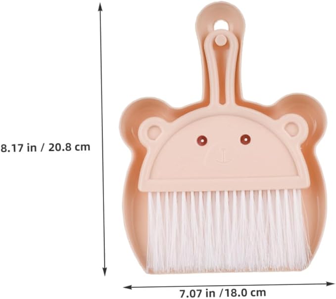 Small Broom and Dustpan Set 6pcs Mini Desktop Cleaning Brush Combo Portable Handheld Dustpan and Brush for Keyboard Bookshelf Office and Home Use