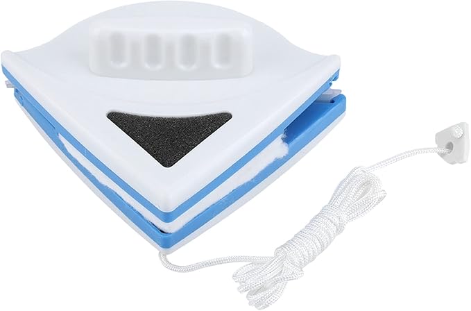 Akozon Premium ABS Plastic Shape Double Side Magnetic Window Cleaner Glass Wiper Brush 3?8mm Powerful TwoSided Exclusive Magnets Sponge &amp LongLasting Wiper