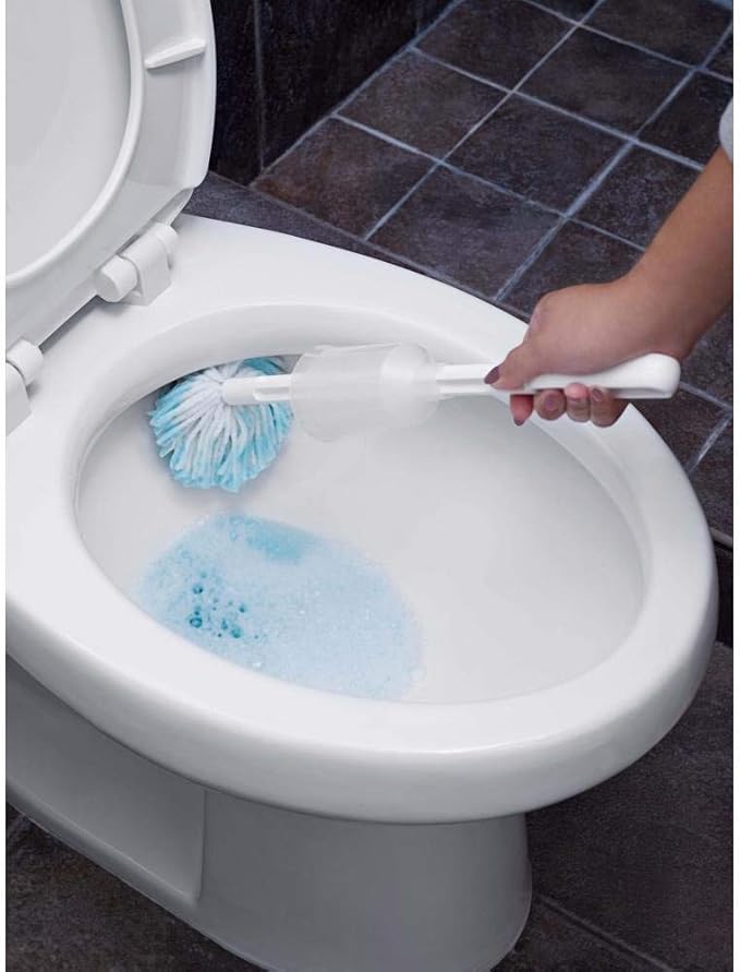 Fuller Brush Toilet Bowl Swab with Extra Strength Bowl Cleaner – Scratch-Free Toilet Bowl Cleaning Long Handle Deep Cleaning Under Rim