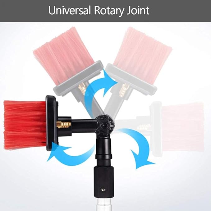 Window Cleaning Pole Window Cleaner Kit Water/Hose Fed Pole Cleaning and Washing Tool for Window Glass Solar Panel (3.5m5.4m9m)/5.4M 3.5m (9M)