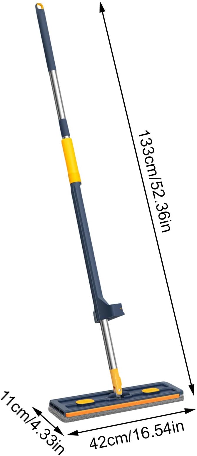 Bedroom Floor Cleaner - Flat Mop Garage Cleaning Mops | Scraper Floors Cleanings Tool Large Flats Mopss with Long Handle Garrage Cleaniings Mopp for Hardwood Tile Carpet Bathroom Garages Apartment