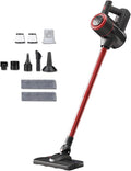 Lightweight and Versatile Vacuum Mop Combo 5 in 1 18Kpa 8000mah Battery Cordless Vacuums All in One Vacuum Stick for Kitchen Bedroom Living RoomRed
