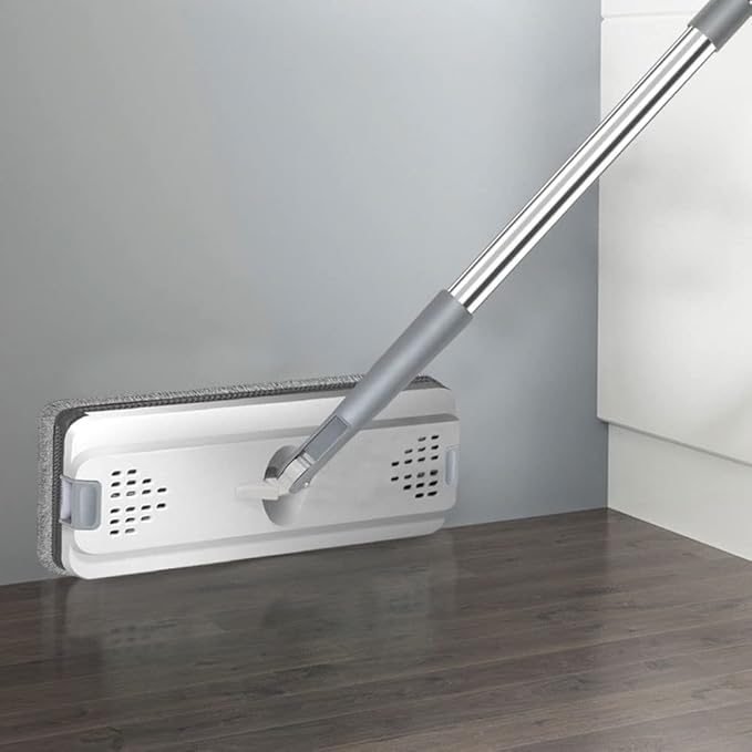 360° Rotatable Adjustable Cleaning Mop Spin Floor Microfiber Stainless Steel House Accessories