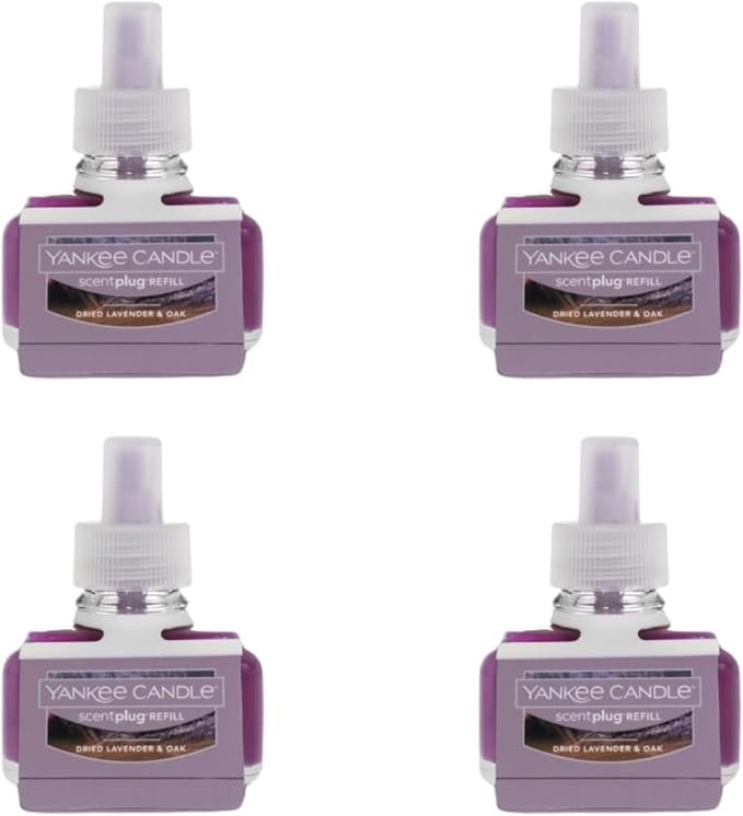 Yankee Candle ScentPlug Refill Dried Lavender &amp Oak (Pack of 4)