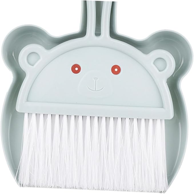 Mini Desktop Broom and Dustpan Set 6pcs with Tiny Brush for Table and Keyboard Cleaning Portable Handheld Dustpan and Brush Kit for Home and Office Use