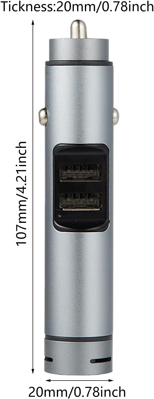 Intelligent Car Charges Diffuser Fragrant Tablets Included Double USB Ports Aluminum Air Freshener Longlasting Fragrances