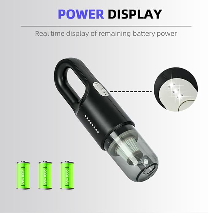 Cordless Stick Vacuum Cleaner and Mop All in One 18000Pa Suction Cordless Wet Dry Vacuum Cleaner with Water Tank Household Upright Vacuum Cleaner and Mop Combo for Hard Floor Pet Hairs (Black)