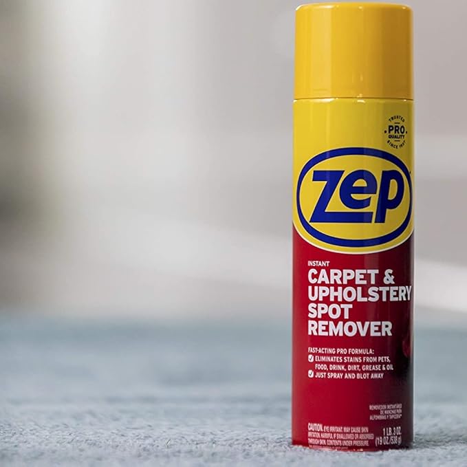 Zep Instant Carpet and Upholstery Spot Remover 19 ounce (Case of 12) ZUSPOT19 - No Scrubbing!