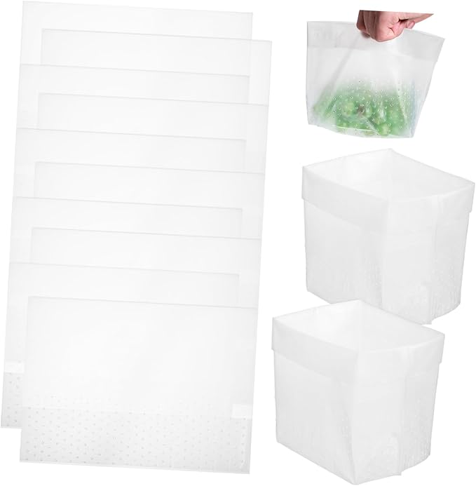 150 Pcs Transparent Kitchen Trash Bags Self Standing Waste Bags for Sink Bathroom Bedroom Hollow Design for Easy Food Scrap Disposal and