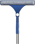 Glass Cleaning Tool Household Window Double-sided Wiper Car Adjustable Long Handle(Blue)