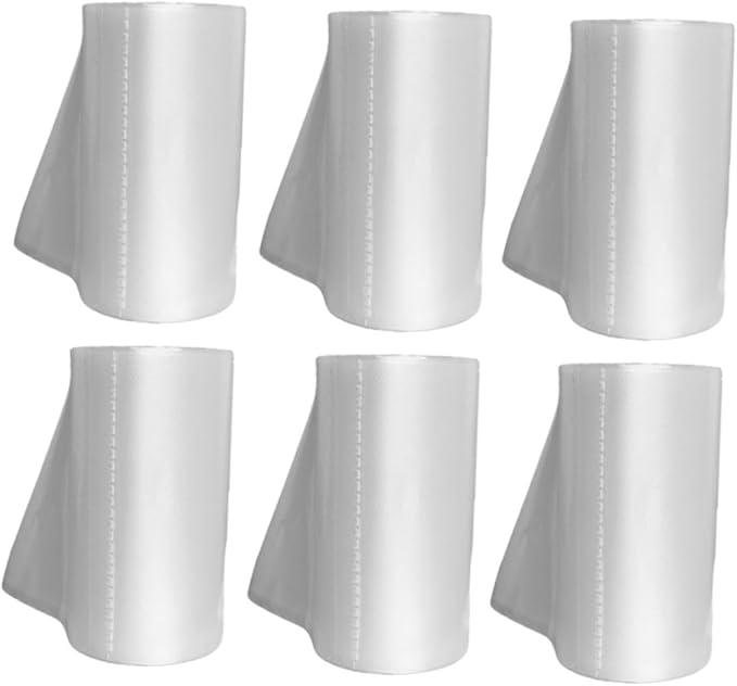 Thickened Small Trash Bags for Bathroom and Kitchen 6 Rolls 45x50cm Flat-top Disposable Garbage Can Liners Multipurpose Household Waste Bags