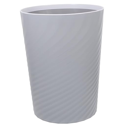 Unomor Large Garbage Can Open Top Wastebasket for Bathroom Office and Bedroom Versatile Trash Container for Home Use Stylish and Easy to Bin
