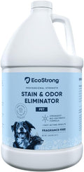 Eco Strong Pet Stain and Odor Remover - Cat Urine Enzyme Cleaner Urine Destroyer for Dogs Pet Urine Enzyme Cleaner [All New Fragrance Free] - 128oz