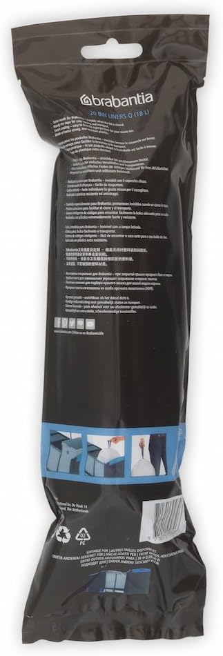 Brabantia Bin Liners 18 L - Size Q 20 Bags