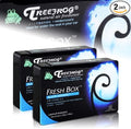 2 Pack Black Squash Tree Frog Natural Extreme Car Scent Air Freshener Fresh Box