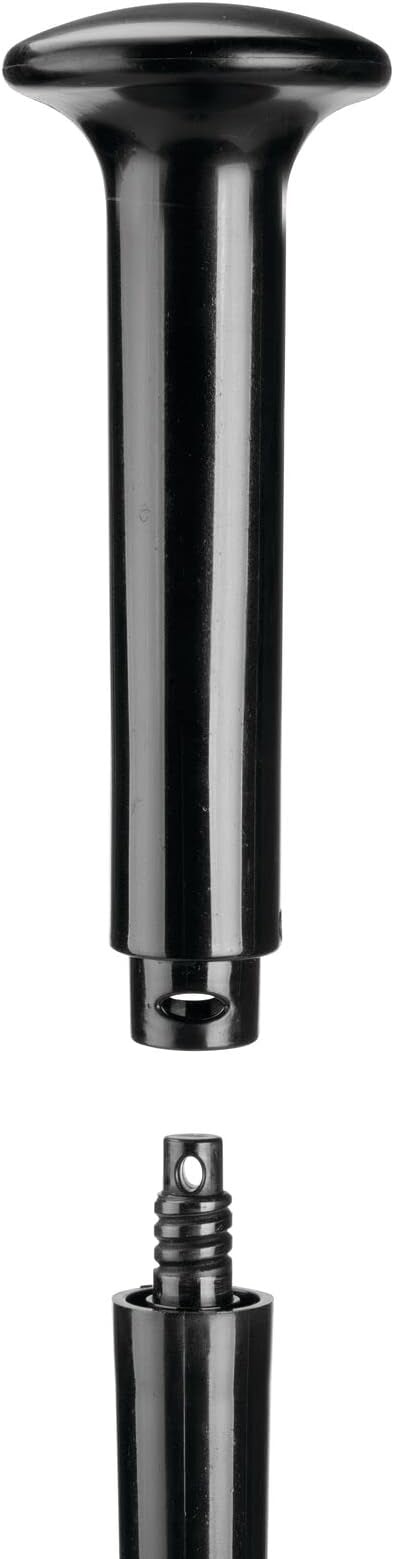mDesign Hidden Plunger and Brush Set for Toilet Bowl - Combo with Holder Caddy - Aura Collection - Black