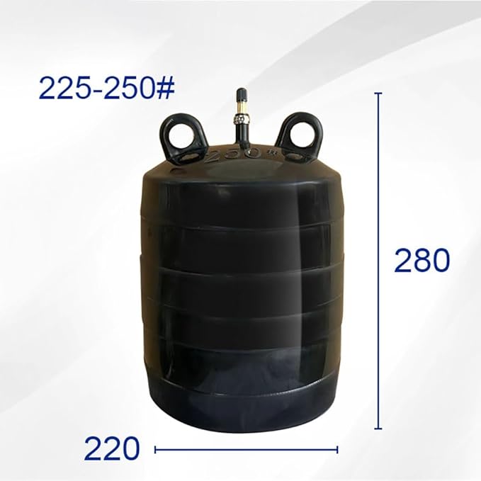 Inflatable Drain Bladder 0.25 Bar Pressure &amp 4mm Wall Fits Pipe ID 45-315mm 1-Count – Easy Hand Pump Inflation &amp Durable Natural Rubber(225-250mm)