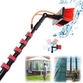 Glass Cleaning Brush Home Water Fed Telescopic Pole Kit Solar Panel Brush Rotating for Photovoltaic PanelTelescopic Solar Panel Cleaning Brush with Water Fed Pole 9.2m/30.2ft Extension Pole